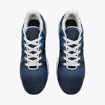 Air Cushion Sneakers Blue Skull with Roses