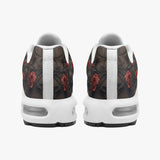 Air Cushion Sneakers Skull with Roses Artwork