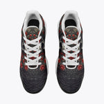 Air Cushion Sneakers Skull with Roses Artwork