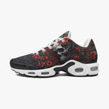 Air Cushion Sneakers Skull with Roses Artwork