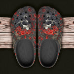 Classic Clogs Skull with Roses Artwork
