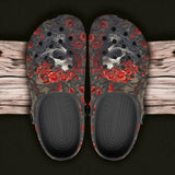 Classic Clogs Skull with Roses Artwork