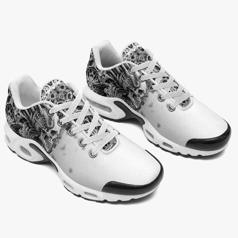 Air Cushion Sneakers Alien Skull