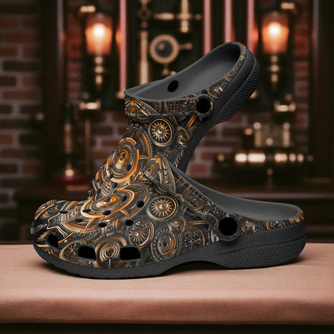 Classic Clogs Steampunk Mechanical Gears