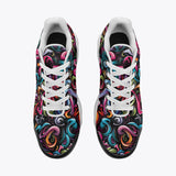 Air Cushion Sneakers Colorful Graffiti Art