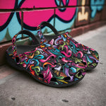 Classic Clogs Colorful Graffiti Art