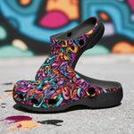 Classic Clogs Colorful Graffiti Art