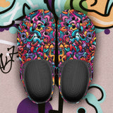 Classic Clogs Colorful Graffiti Art