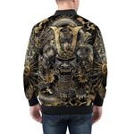 Bomber Jacket Samurai and Dragons Japanese Artwork