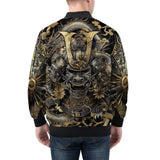 Bomber Jacket Samurai and Dragons Japanese Artwork