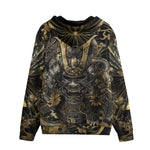 Men's Zip Up Hoodie Samurai and Dragons Japanese Artwork