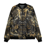 Bomber Jacket Samurai and Dragons Japanese Artwork