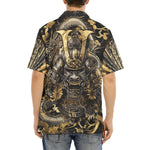 Hawaiian Shirt Samurai and Dragons Japanese Artwork