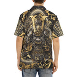 Hawaiian Shirt Samurai and Dragons Japanese Artwork
