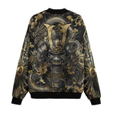 Bomber Jacket Samurai and Dragons Japanese Artwork