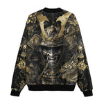 Bomber Jacket Golden Samurai and Dragon Art
