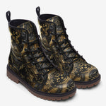 Leather Boots Japanese Samurai Armor and Dragon