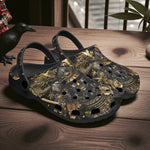 Classic Clogs Golden Samurai Mask Artwork