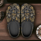 Classic Clogs Golden Samurai Mask Artwork