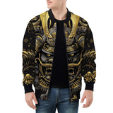 Bomber Jacket Golden Samurai Japanese Artwork