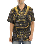 Hawaiian Shirt Golden Samurai Japanese Artwork