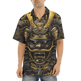 Hawaiian Shirt Golden Samurai Japanese Artwork