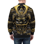 Bomber Jacket Golden Samurai Japanese Artwork