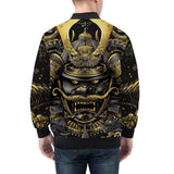 Bomber Jacket Golden Samurai Japanese Artwork
