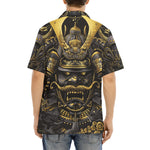 Hawaiian Shirt Golden Samurai Japanese Artwork