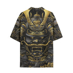 Hawaiian Shirt Golden Samurai Japanese Artwork