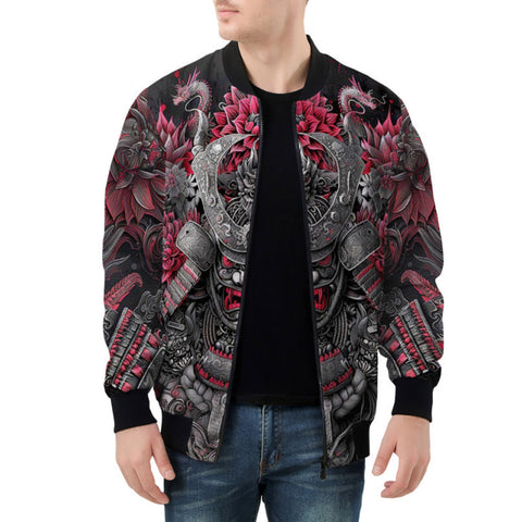 Bomber Jacket Japanese samurai Fantasy Art