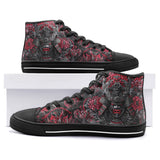 High-Top Canvas Shoes Japanese samurai Fantasy Art