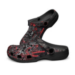 Classic Clogs Samurai Armor in Black and Red
