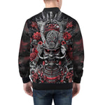 Bomber Jacket Samurai Armor in Black and Red
