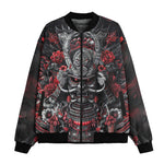 Bomber Jacket Samurai Armor in Black and Red