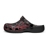 Classic Clogs Samurai Armor in Black and Red