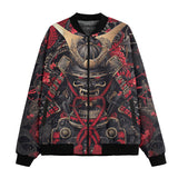 Bomber Jacket Japanese Samurai Collage