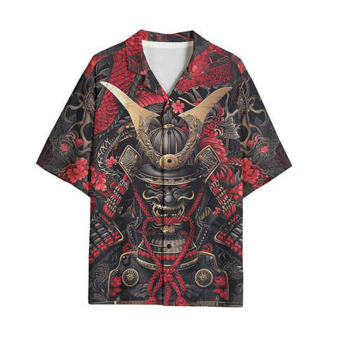 Hawaiian Shirt Japanese Samurai Collage