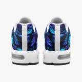 Air Cushion Sneakers Neon Leaves Glowing Edges