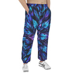 Men's Sweatpants Neon Leaves Glowing Edges