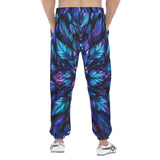 Men's Sweatpants Neon Leaves Glowing Edges