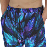 Men's Sweatpants Neon Leaves Glowing Edges