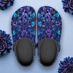 Classic Clogs Neon Leaves Glowing Edges