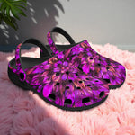 Classic Clogs Purple Neon Leaves