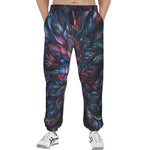 Men's Sweatpants Neon Flower Colorful Leaves