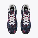 Air Cushion Sneakers Neon Flower Colorful Leaves
