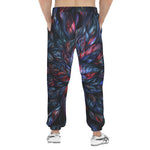 Men's Sweatpants Neon Flower Colorful Leaves