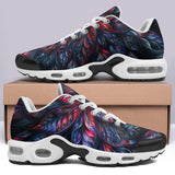 Air Cushion Sneakers Neon Flower Colorful Leaves