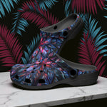 Classic Clogs Neon Flower Colorful Leaves