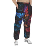 Men's Sweatpants Petals in Vibrant Reds and Blues